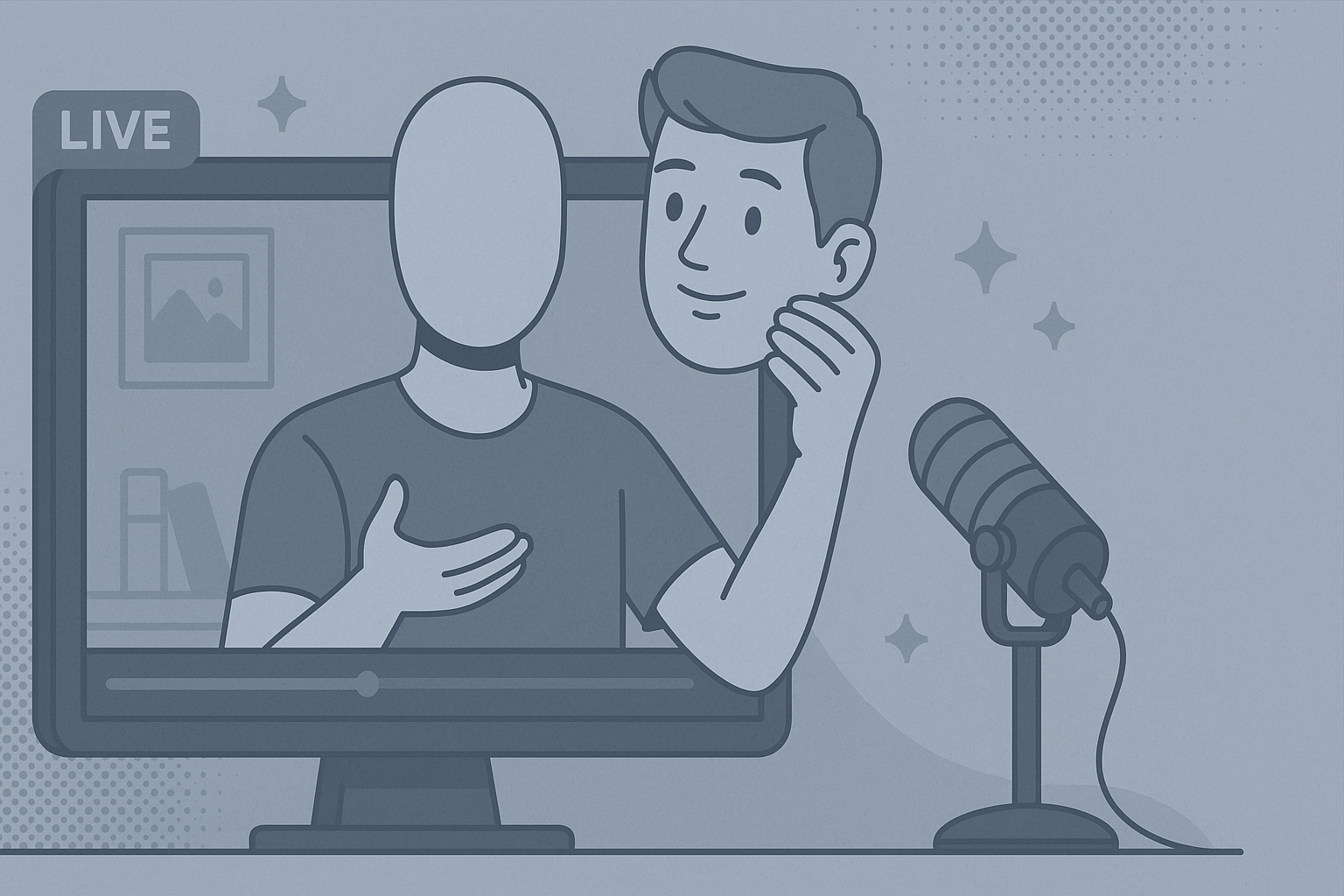 Professional faceless streaming setup guide with Amigo AI virtual camera for content creators